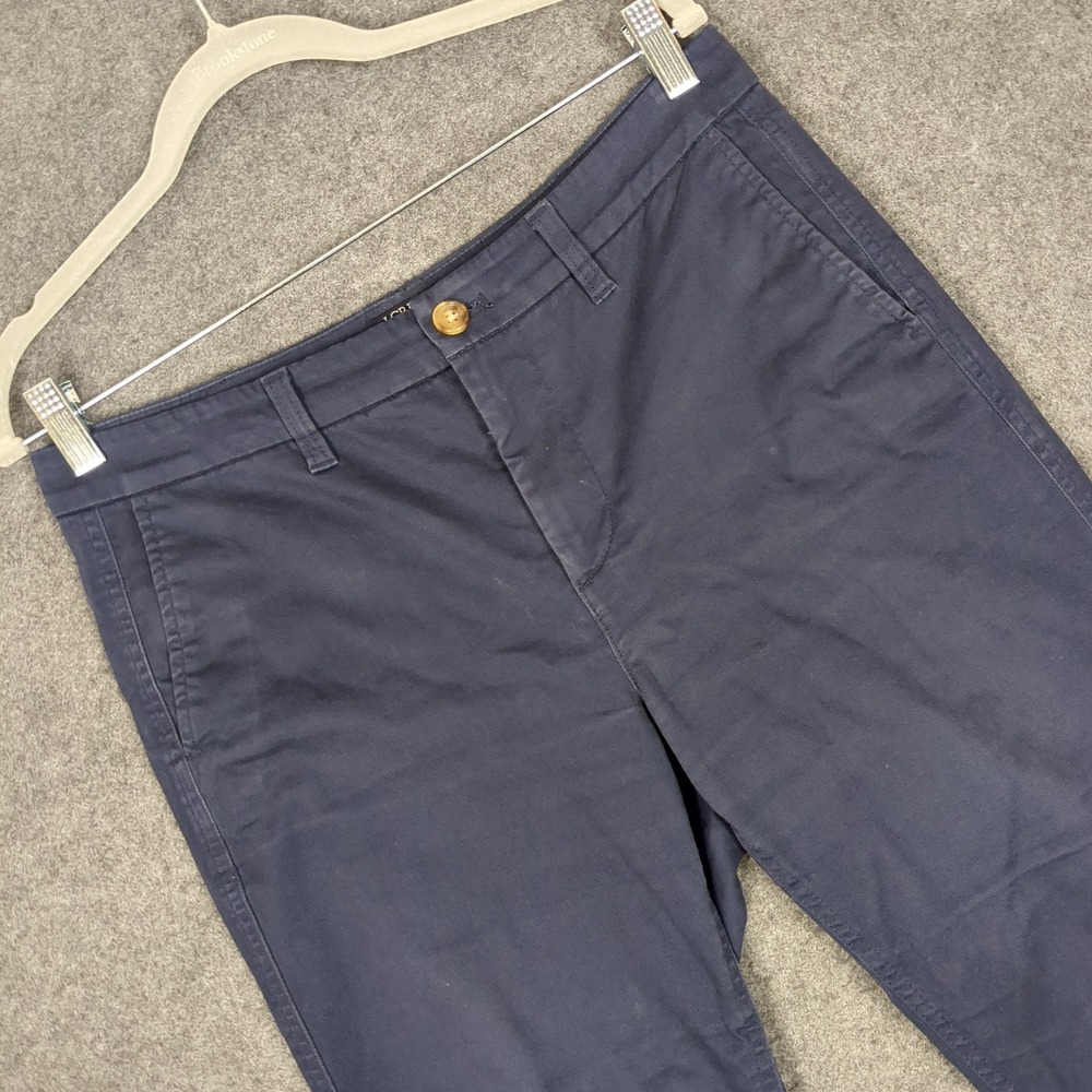 J.Crew High-Rise Girlfriend Chino Navy Blue Pants Size 6 Straight Leg Workwear